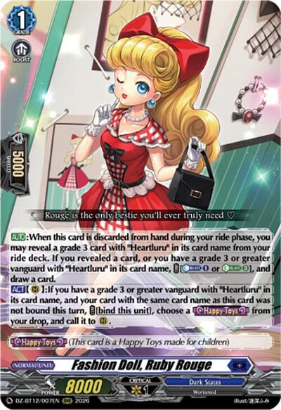 Fashion Doll, Ruby Rouge [D-Format] DZ-BT12/007EN