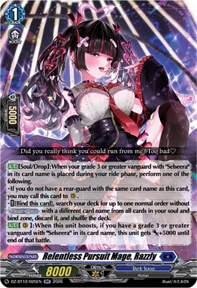 Relentless Pursuit Mage, Razzly [D-Format] DZ-BT12/025EN