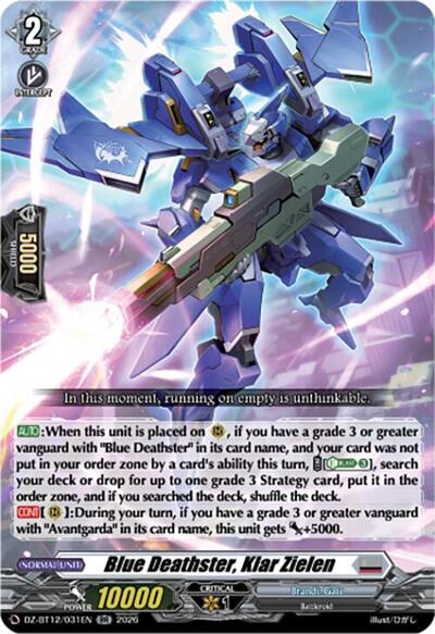 Blue Deathster, Klar Zielen [D-Format] DZ-BT12/031EN