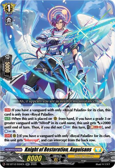 Knight of Restoration, Auguisans [D-Format] DZ-BT12/034EN