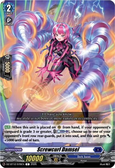 Screwcurl Damsel [D-Format] DZ-BT12/078EN