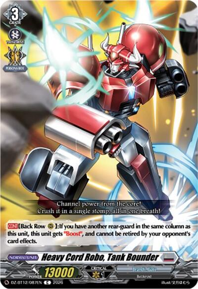 Heavy Cord Robo, Tank Bounder [D-Format] DZ-BT12/087EN
