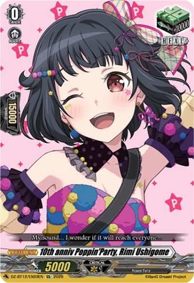 10th anniv Poppin'Party, Rimi Ushigome [D-Format] DZ-BT12/EX03EN