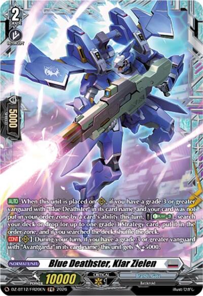 Blue Deathster, Klar Zielen [D-Format] DZ-BT12/FR20EN