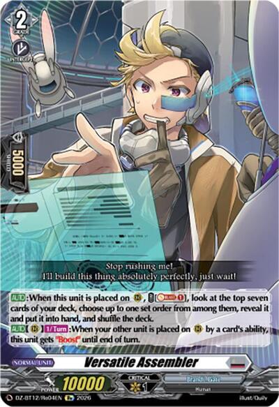 Versatile Assembler [D-Format] DZ-BT12/Re04EN
