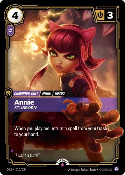 Annie, Stubborn 010/024