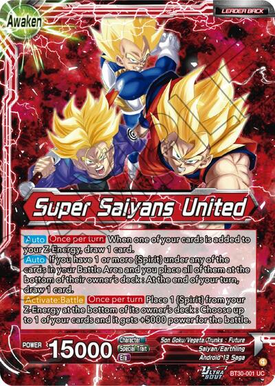 Son Goku, Vegeta, & Trunks // Super Saiyans United BT30-001