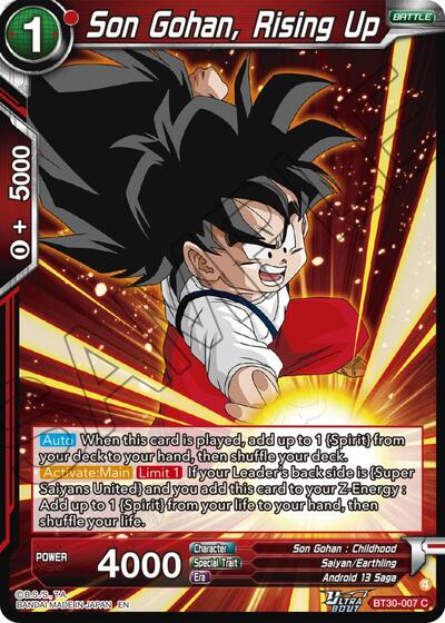 Son Gohan, Rising Up BT30-007