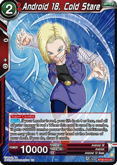 Android 18, Cold Stare BT30-013
