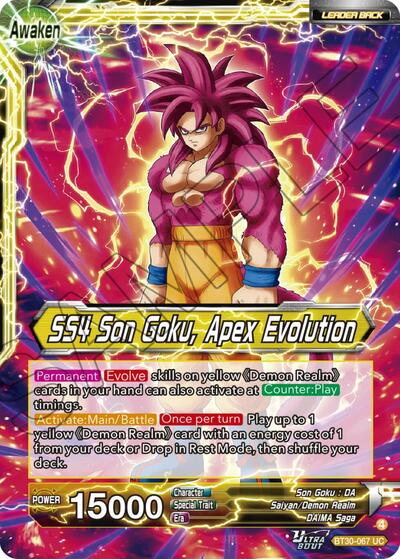 SS4 Son Goku (Mini) // SS4 Son Goku, Apex Evolution BT30-067