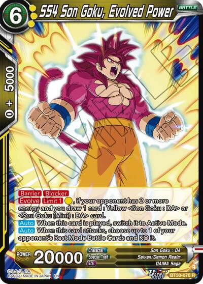 SS4 Son Goku, Evolved Power BT30-070