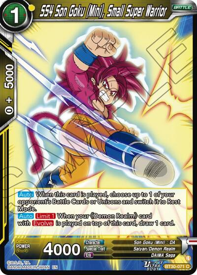 SS4 Son Goku (Mini), Small Super Warrior BT30-071