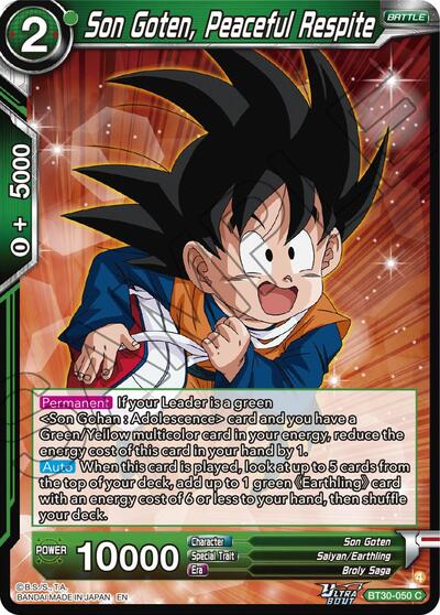 Son Goten, Peaceful Respite BT30-050