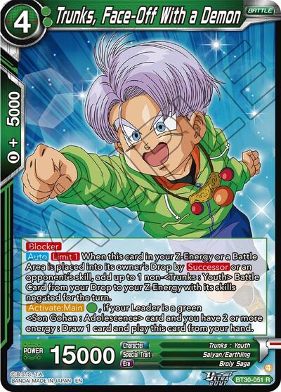 Trunks, Face-Off With a Demon BT30-051