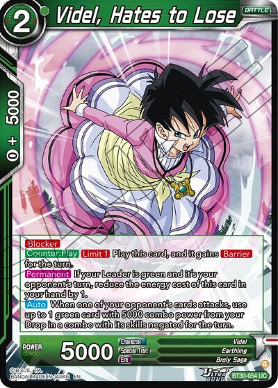 Videl, Hates to Lose BT30-054