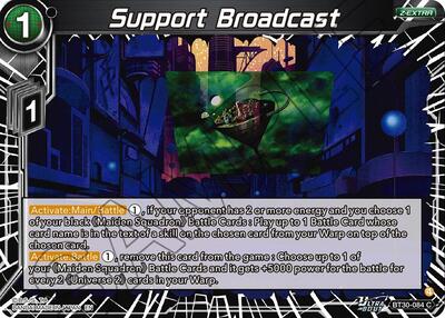 Support Broadcast BT30-084
