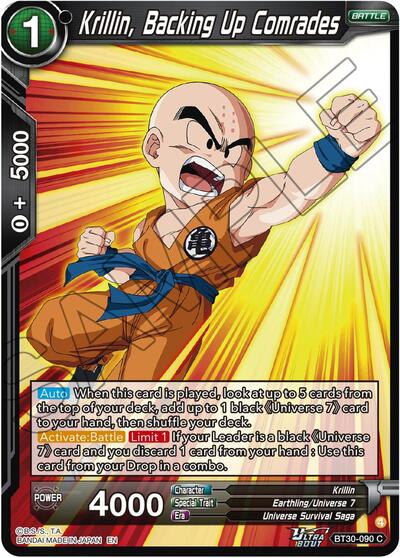 Krillin, Backing Up Comrades BT30-090