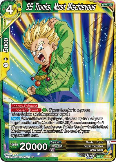 SS Trunks, Most Mischievous BT30-140