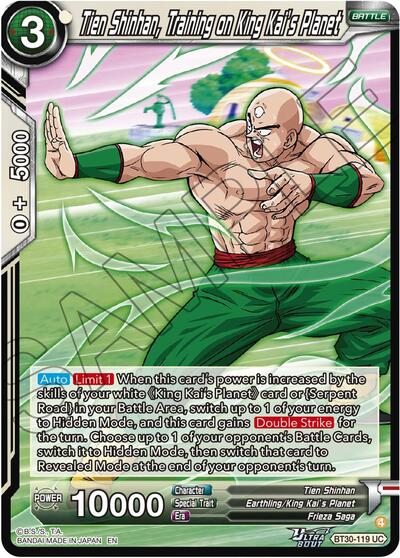 Tien Shinhan, Training on King Kai's Planet BT30-119