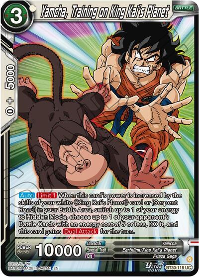 Yamcha, Training on King Kai's Planet BT30-118