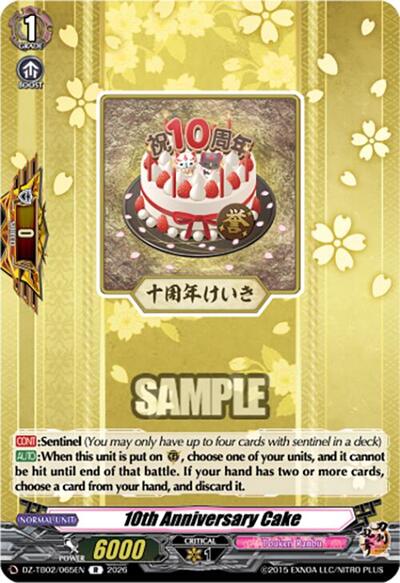 10th Anniversary Cake [D-Format] DZ-TB02/065EN