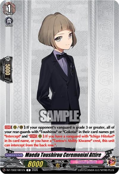 Maeda Toushirou Ceremonial Attire [D-Format] DZ-TB02/081EN