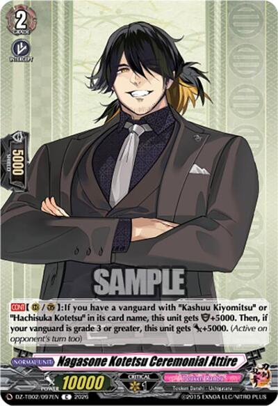 Nagasone Kotetsu Ceremonial Attire [D-Format] DZ-TB02/097EN