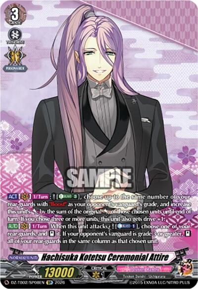 Hachisuka Kotetsu Ceremonial Attire [D-Format] DZ-TB02/SP08EN