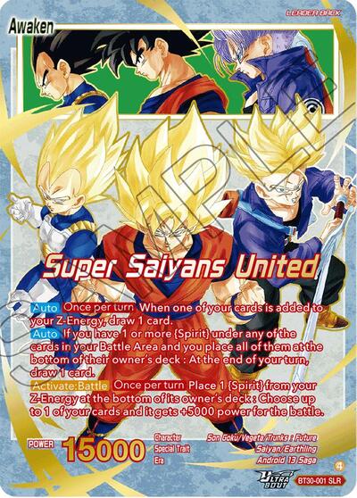 Son Goku, Vegeta, & Trunks // Super Saiyans United BT30-001