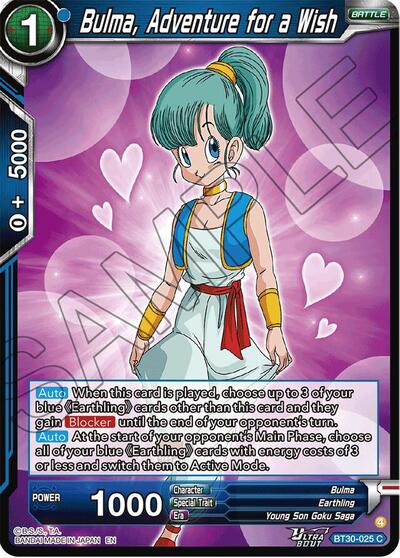 Bulma, Adventure for a Wish BT30-025