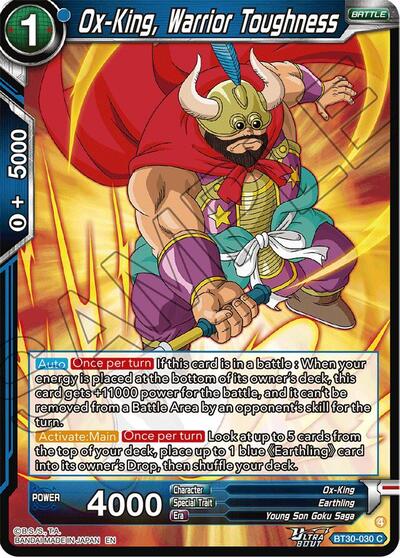 Ox-King, Warrior Toughness BT30-030