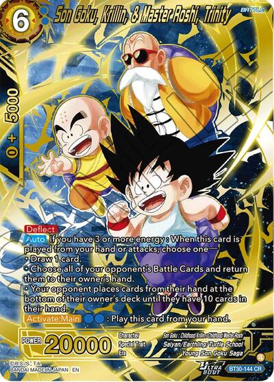 Son Goku, Krillin, & Master Roshi, Trinity BT30-144