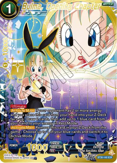 Bulma, Opening Chapter BT30-149