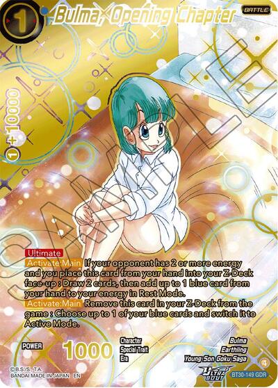 Bulma, Opening Chapter BT30-149
