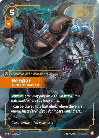 Rengar, Trophy Hunter 120/219
