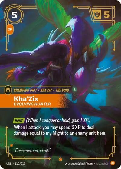 Kha'Zix, Evolving Hunter 119/219