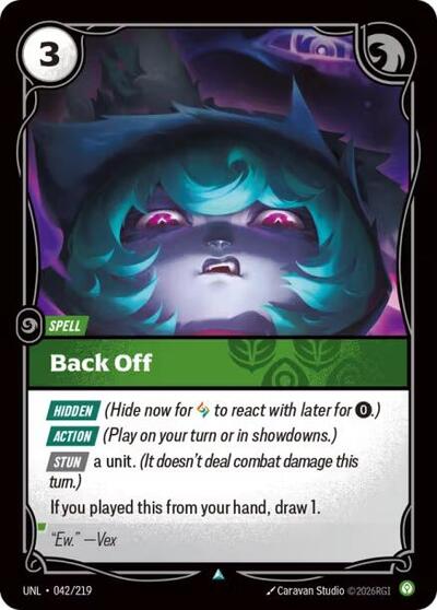Back Off 042/219