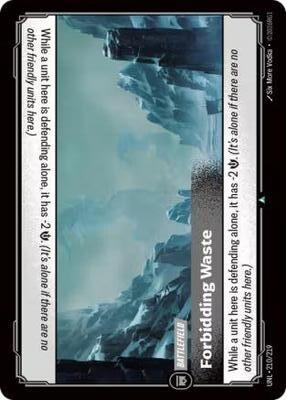 Forbidding Waste 210/219