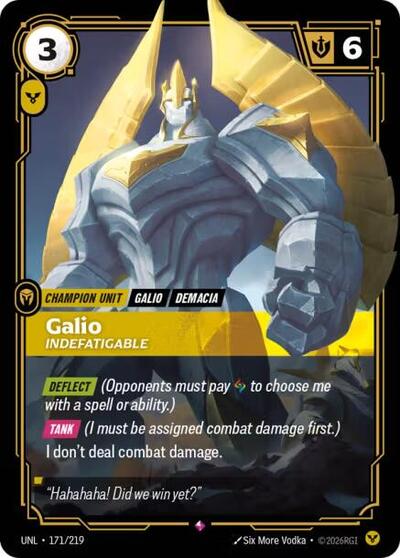 Galio, Indefatigable 171/219