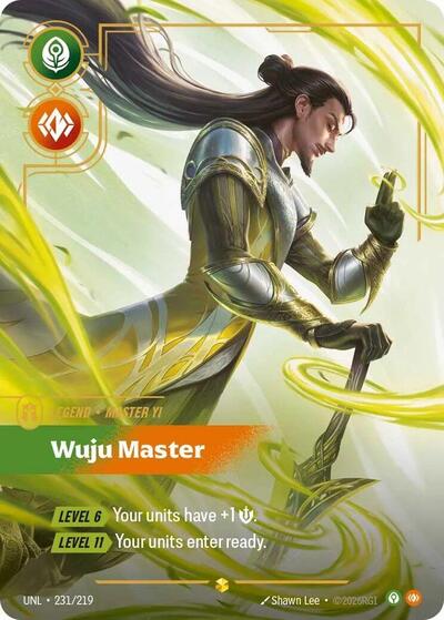 Master Yi, Wuju Master 231/219