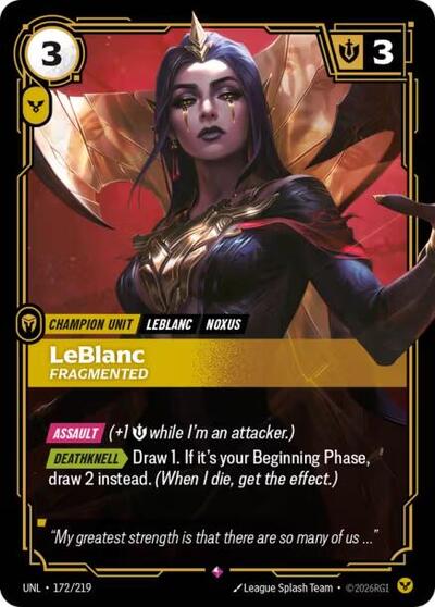 Leblanc, Fragmented 172/219
