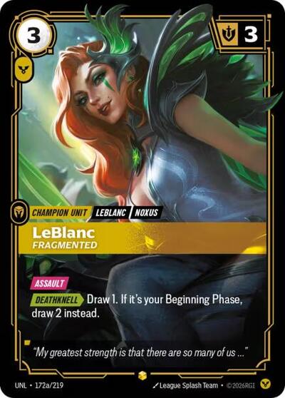 Leblanc, Fragmented 172a/219