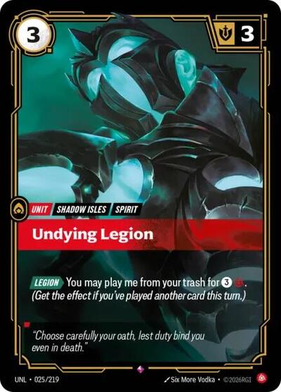 Undying Legion 025/219