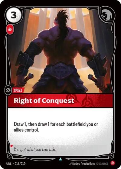 Right of Conquest 015/219