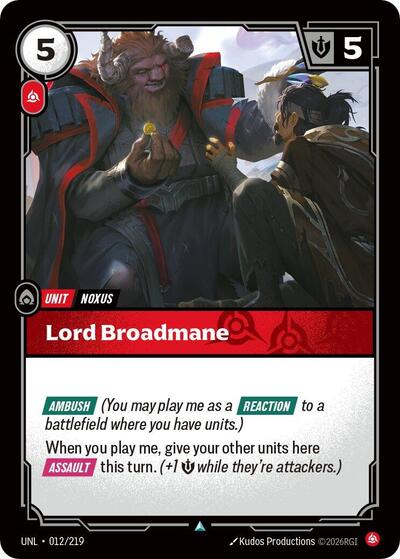 Lord Broadmane 012/219