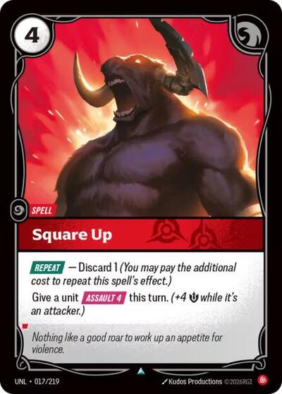 Square Up 017/219 — Unleashed