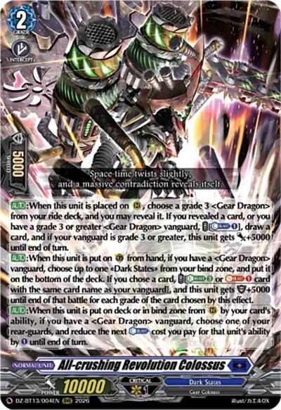 All-crushing Revolution Colossus [D-Format] DZ-BT13/004EN