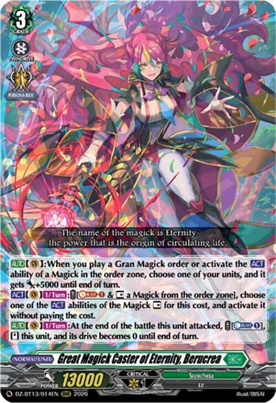 Great Magick Caster of Eternity, Berucrea [D-Format] DZ-BT13/014EN