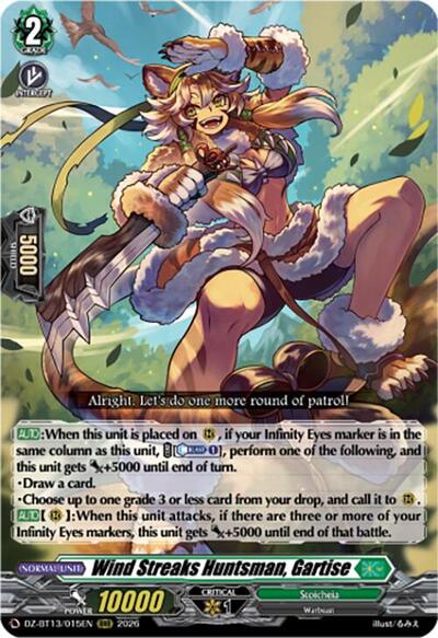 Wind Streaks Huntsman, Gartise [D-Format] DZ-BT13/015EN