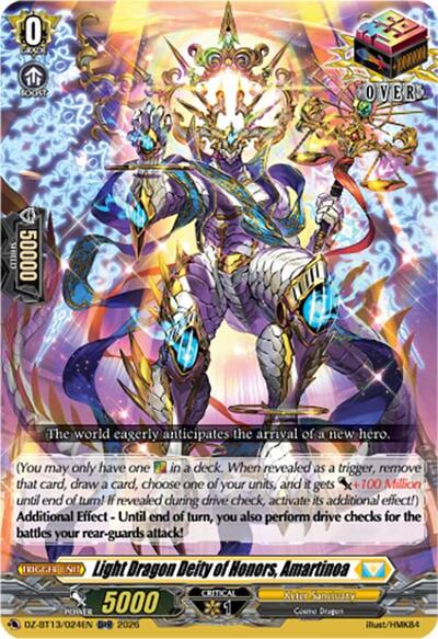 Light Dragon Deity of Honors, Amartinoa [D Format] DZ-BT13/024EN